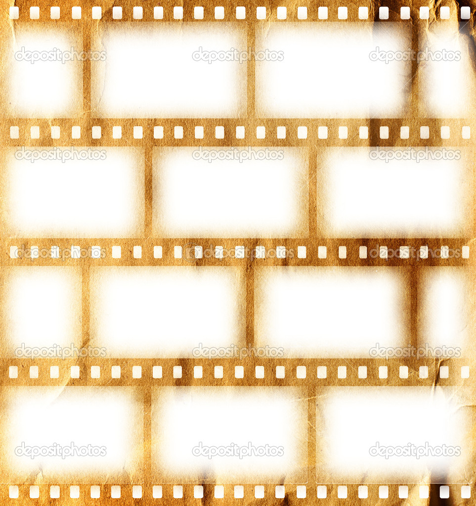 Vintage background with film flame