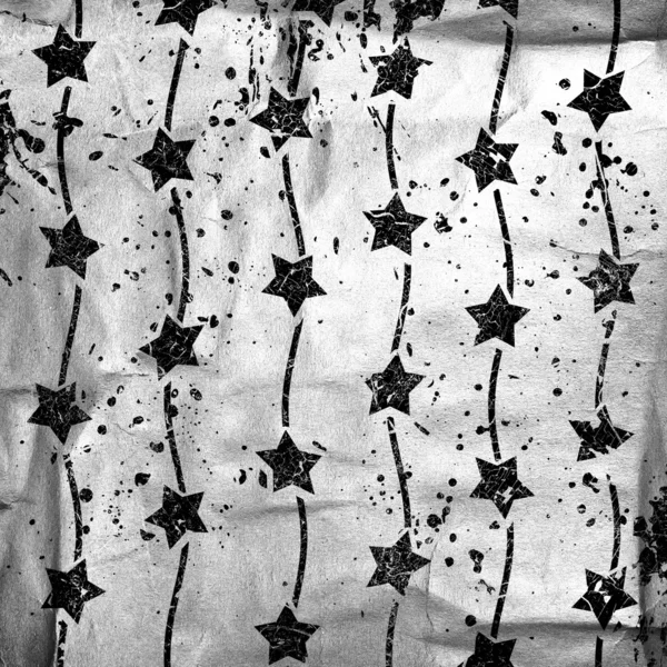 Abstrakte Stars auf Grunge-Hintergrund — Stockfoto