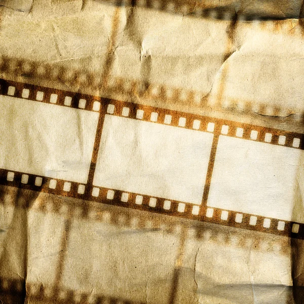 Vintage background with film flame — Stock Photo, Image