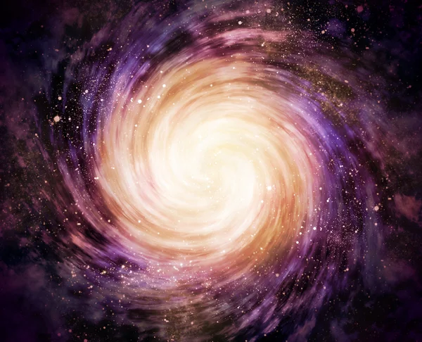 在空间中的螺旋星系 — 图库照片#