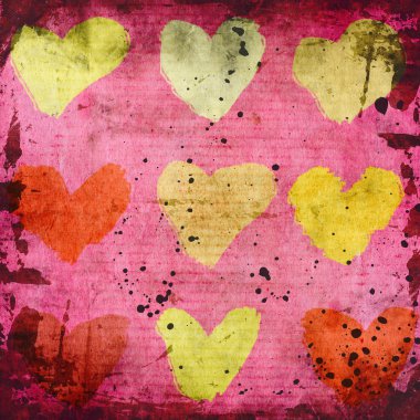 kalpleri ile soyut grunge arka plan