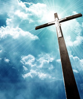 yapraklara bulutlu gökyüzü karşı karşıya