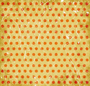 Grunge retro arka plan ile dots