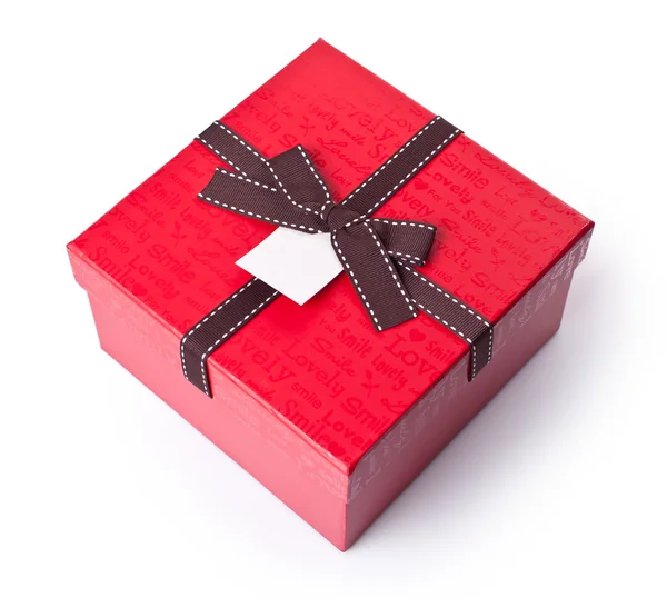 Red gift box — Stock Photo, Image