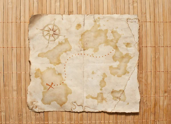 Viejo mapa del tesoro — Foto de Stock