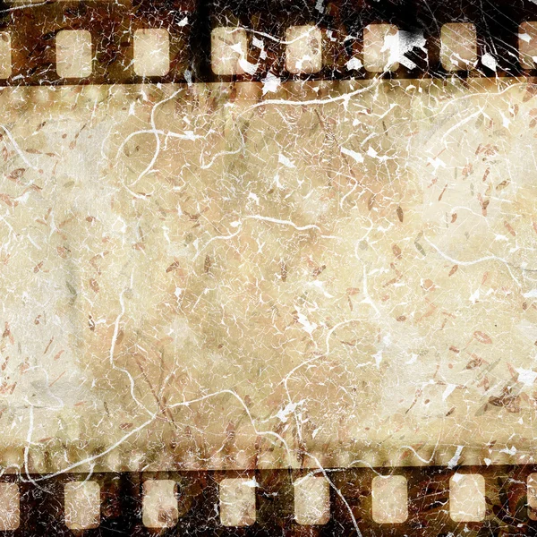 Vintage background with film flame — Stock Photo, Image