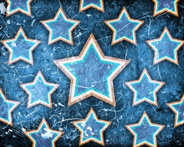 Grunge geçmiş yıldız ile