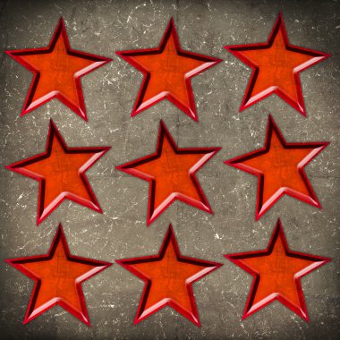 grunge arka planda turuncu yıldız