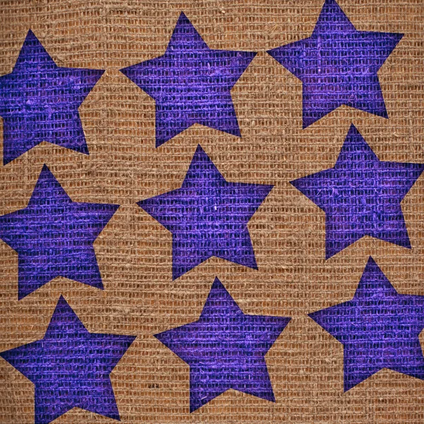 Stars on canvas — Stock Photo, Image