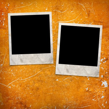 grunge zemin üzerine fotoğraf çerçeveleri