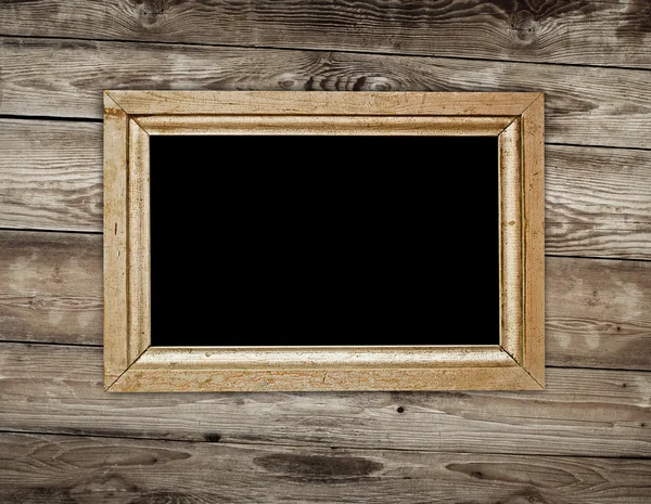 Vintage frame on wood background