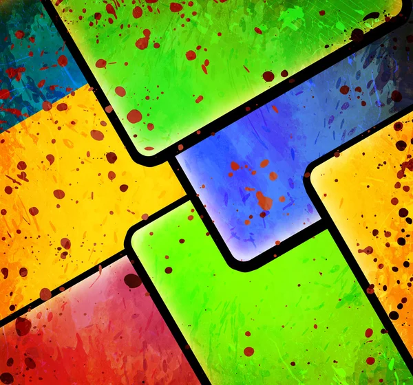 Kwadraty koloru streszczenie — Zdjęcie stockowe