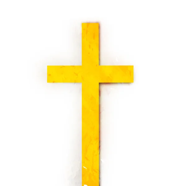 Крест на граненом фоне — стоковое фото