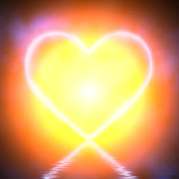 Glowing heart — Stock Photo, Image