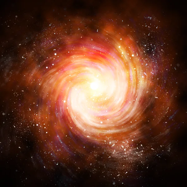 在空间中的螺旋星系 — 图库照片