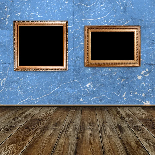 Two golden frames — Stock Photo, Image