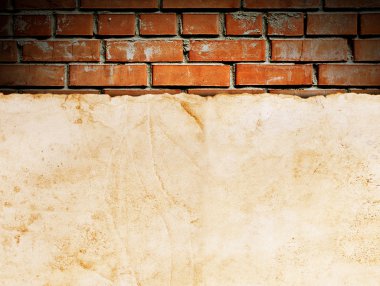 eski kağıt üzerinde brickwall