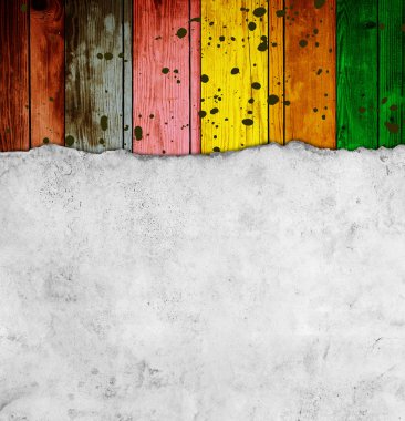 Ahşap arka planda eski kağıt