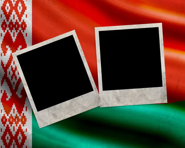 Grunge Wit-Rusland vlag — Stockfoto