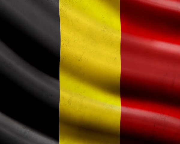 Grunge Belçika bayrağı — Stok fotoğraf