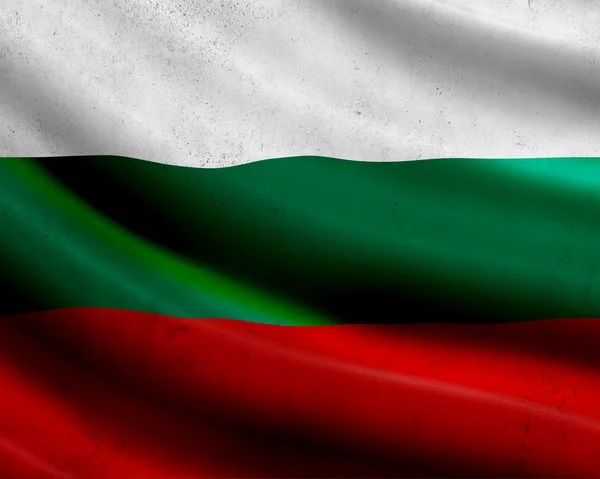 Grunge Bulgaria lippu — kuvapankkivalokuva
