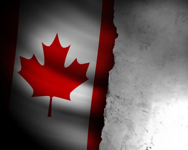 Grunge Bandera de Canadá —  Fotos de Stock