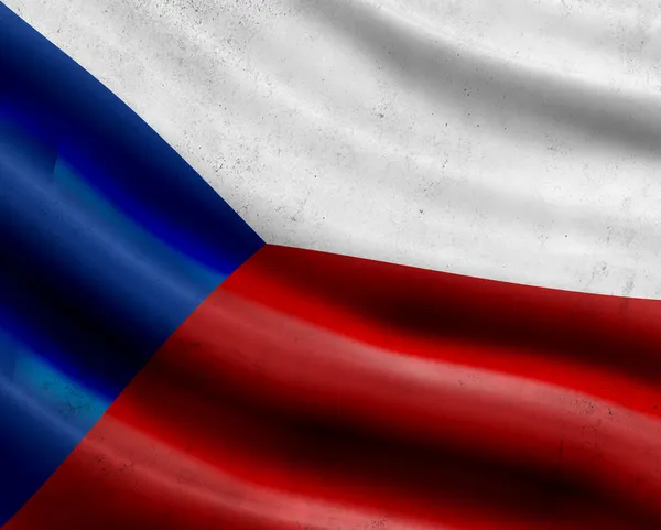 Grunge Tsjechië vlag — Stockfoto