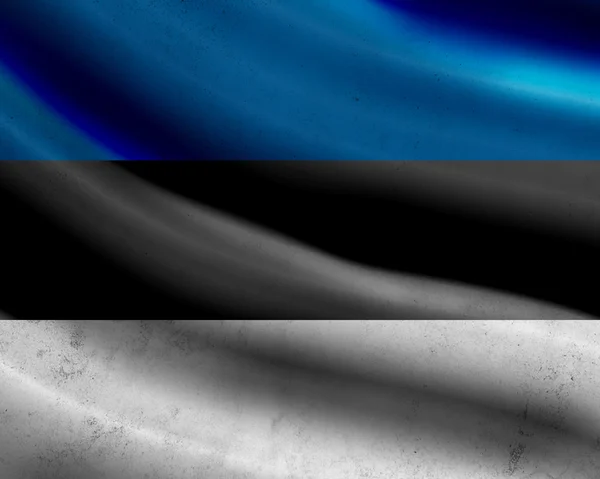 Grunge Estland Flagge — Stockfoto