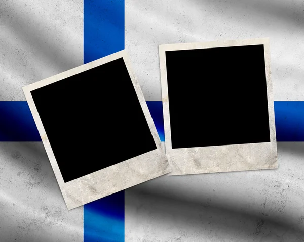 Grunge Bandera de Finlandia — Foto de Stock