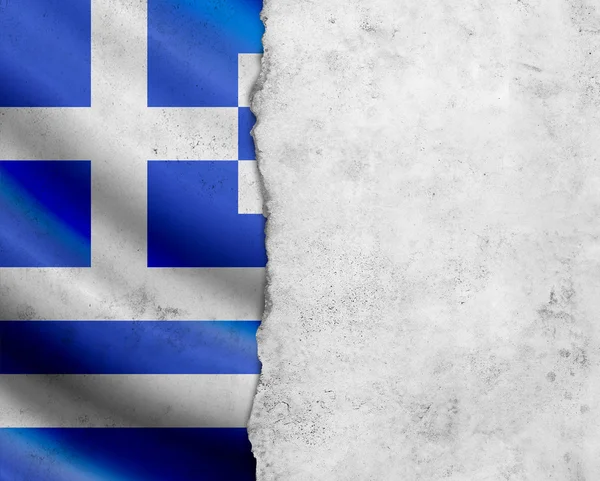 Grunge Bandera de Grecia — Foto de Stock