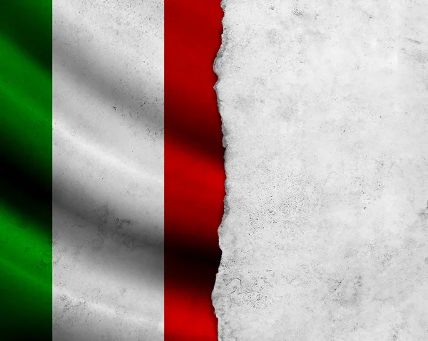 Прапор Італії гранж — стокове фото