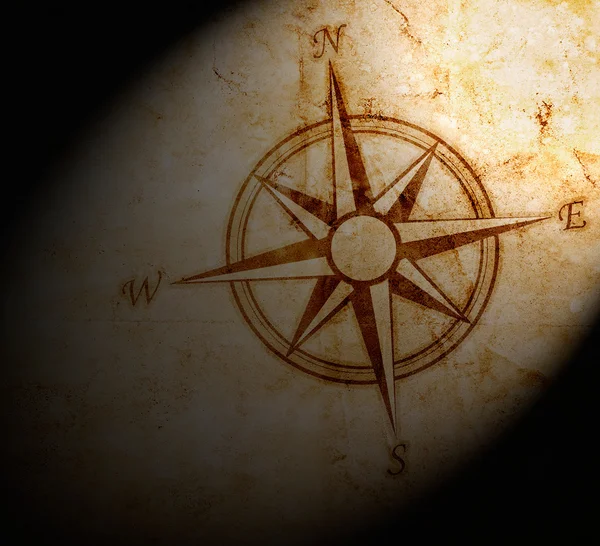 Stary kompas na tło — Zdjęcie stockowe