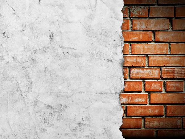 Old paper on brickwall — Stock Photo, Image