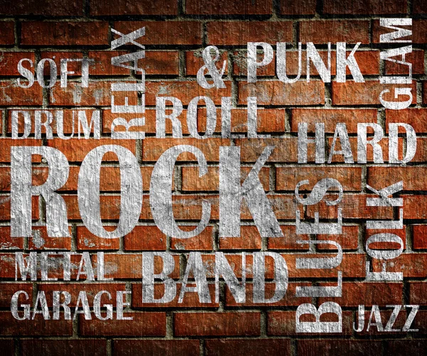 Grunge rock zene poszter — Stock Fotó