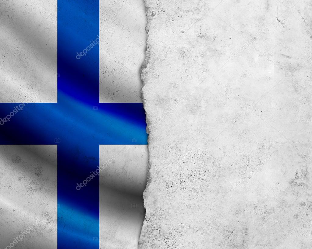 Grunge Finland flag