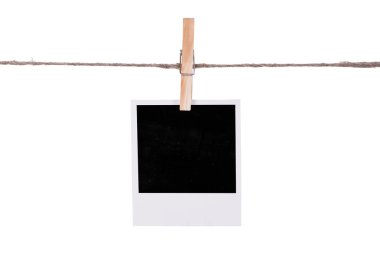 clothesline üzerinde asılı boş an fotoğraf