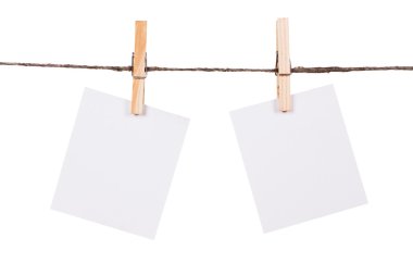 clothesline üzerinde asılı boş an fotoğraf