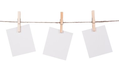 clothesline üzerinde asılı boş an fotoğraf