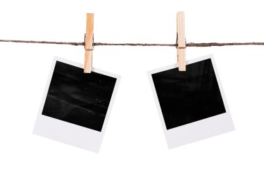 clothesline üzerinde asılı boş an fotoğraf
