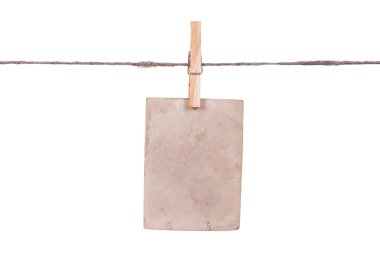 clothesline üzerinde asılı boş an fotoğraf