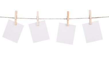 clothesline üzerinde asılı boş an fotoğraf
