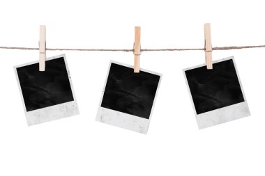 clothesline üzerinde asılı boş an fotoğraf