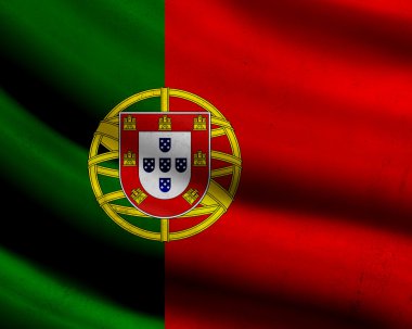 Grunge Portekiz bayrağı