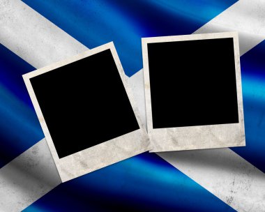 Grunge İskoçya bayrağı
