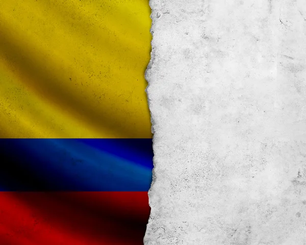 Grunge Bandeira da Colômbia — Fotografia de Stock