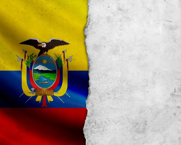 Grunge Bandera de Ecuador —  Fotos de Stock
