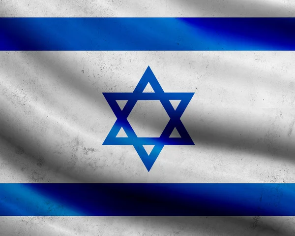 Grunge Israël vlag — Stockfoto