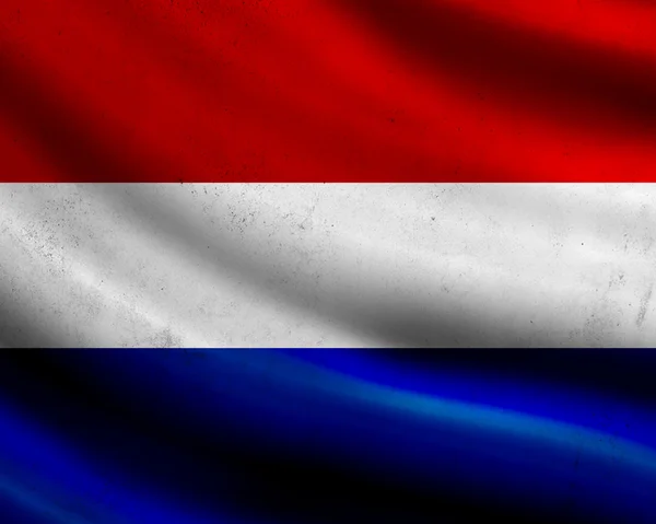 Grunge Nederland vlag — Stockfoto