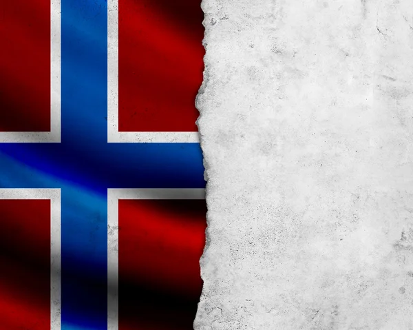 Grunge bandera de Noruega —  Fotos de Stock