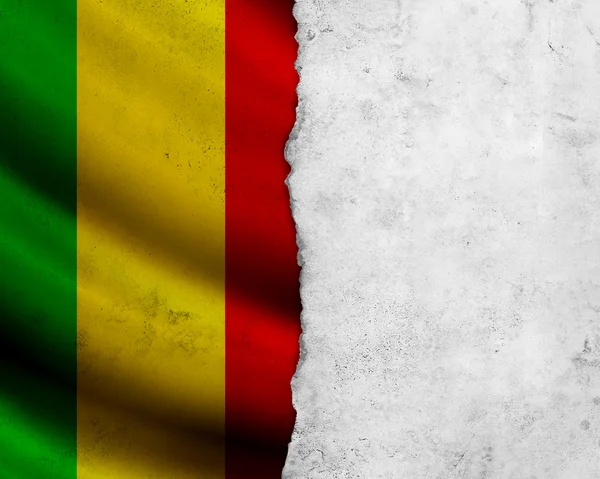 Bandera Grunge Mali —  Fotos de Stock